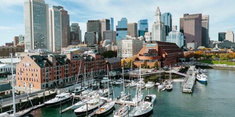 View of Boston Long Wharf