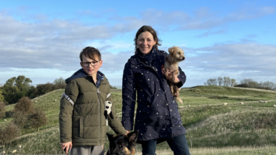 Nicole Croft and son